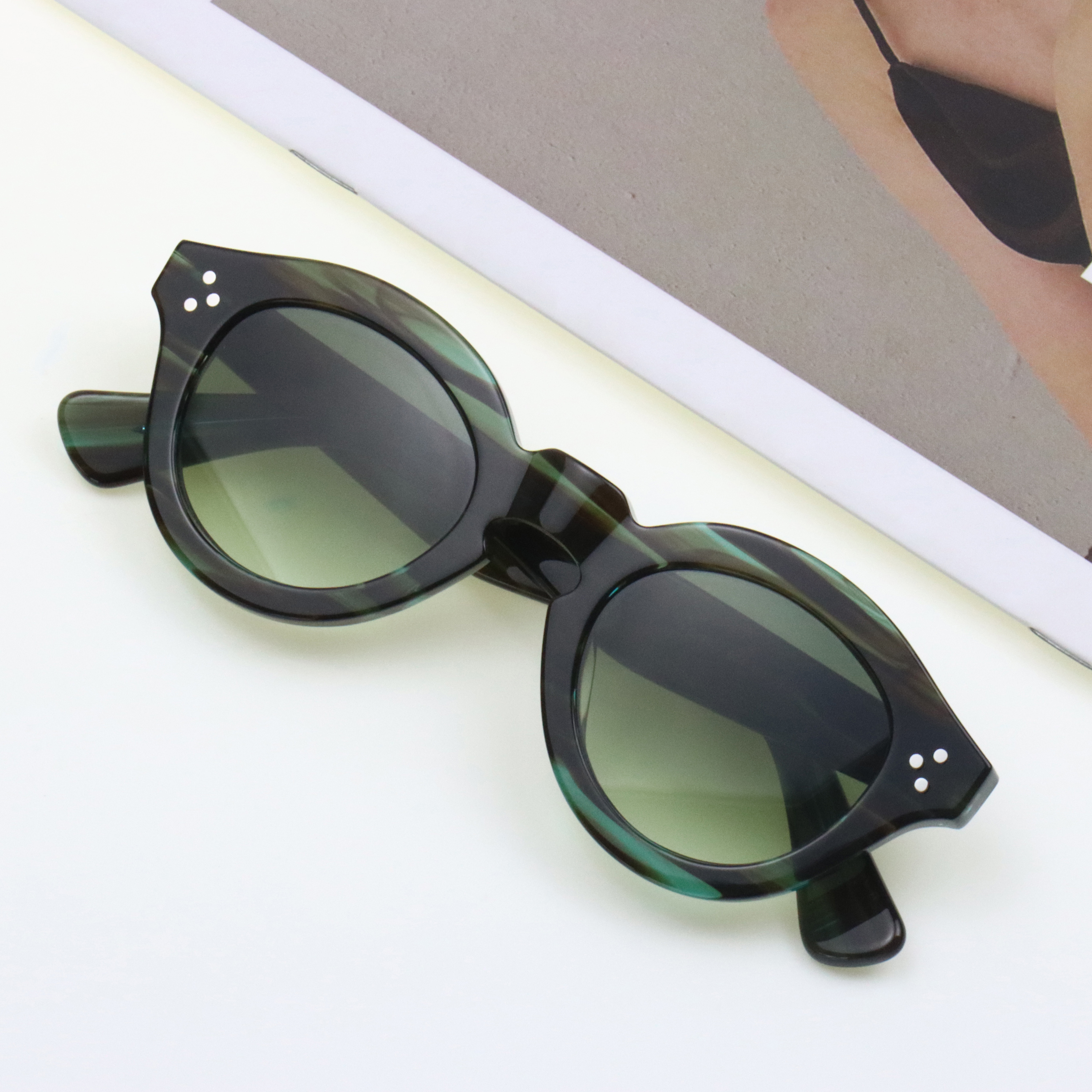 High-quality Acetate Custom Sunglasses Women Polarized Luxury Designer Sunglasses Men Details and Specifications