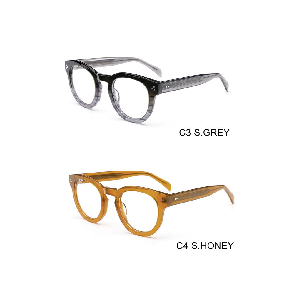 Custom High-End Retro Trending Optical Acetate Eyeglasses Elegant Acetate Frame with Logo Designer Fashionable Wholesale Glasses Custom Eyewear