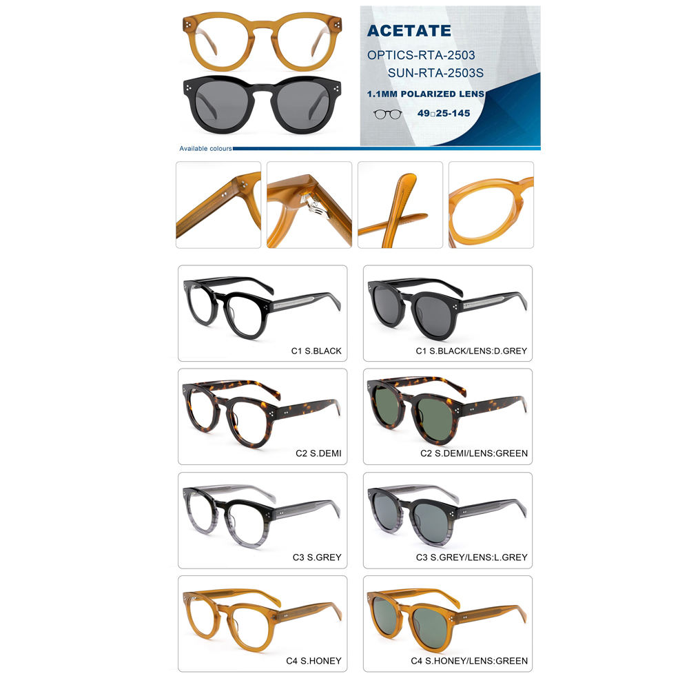 Custom High-End Retro Trending Optical Acetate Eyeglasses Elegant Acetate Frame with Logo Designer Fashionable Wholesale Glasses Details and Specifications