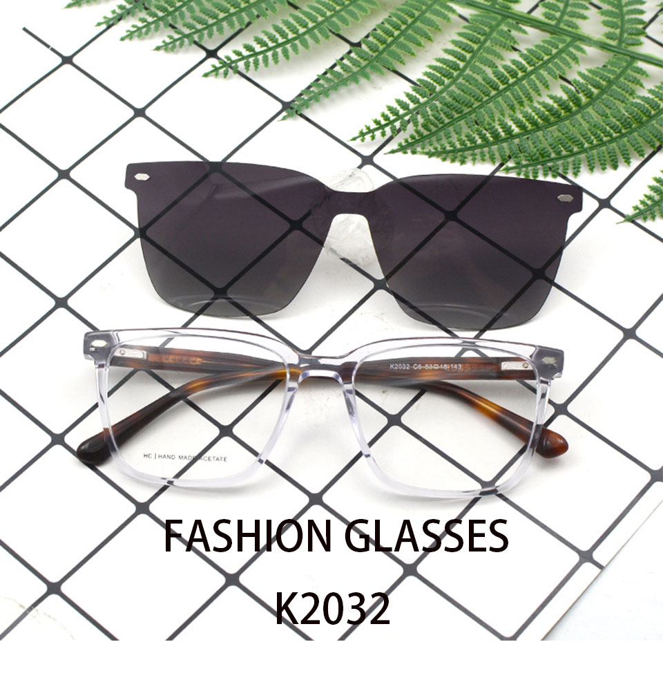 2025 Unisex High Quality OEM Acetate Sunglasses Magnetic Eyeglass Frames with Clip on Optical Frame Sunglasses Details and Specifications