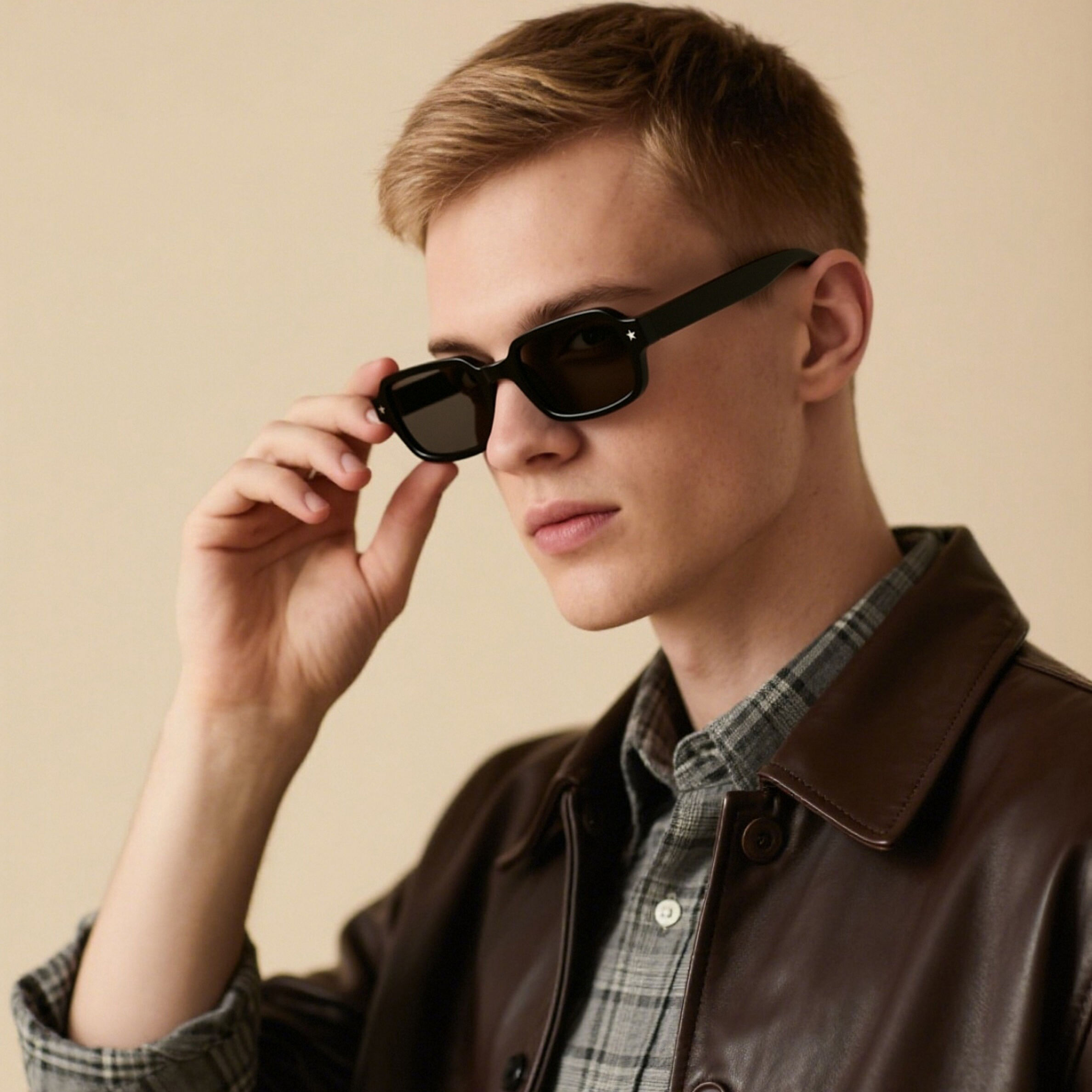 Custom Tortoise Acetate Small Frame Square Shades Sun Glasses Classic Designer Fashion High Quality Men Women Sunglasses Custom Eyewear