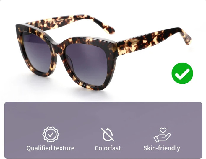2025 new Trendy luxury Butterfly Polarized Sunglasses Fashion Thick Frame Acetate Sun Glasses Driving UV400 Protection for lady Details and Specifications