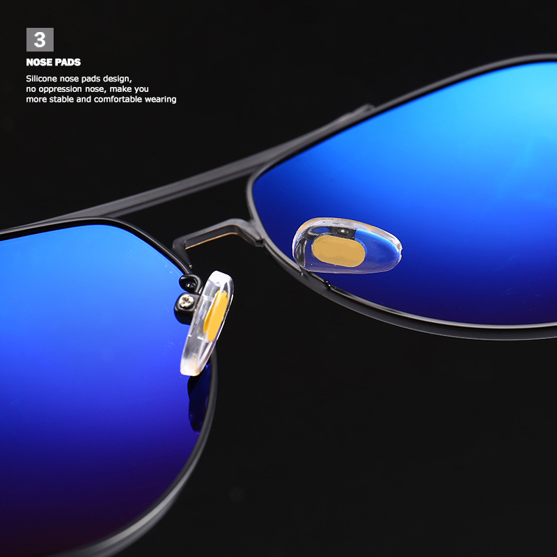 High Quality Men's Designer Polarized Sunglasses Famous Brands Luxury Metal Shades for Driving Black and Red Frame Colors Details and Specifications