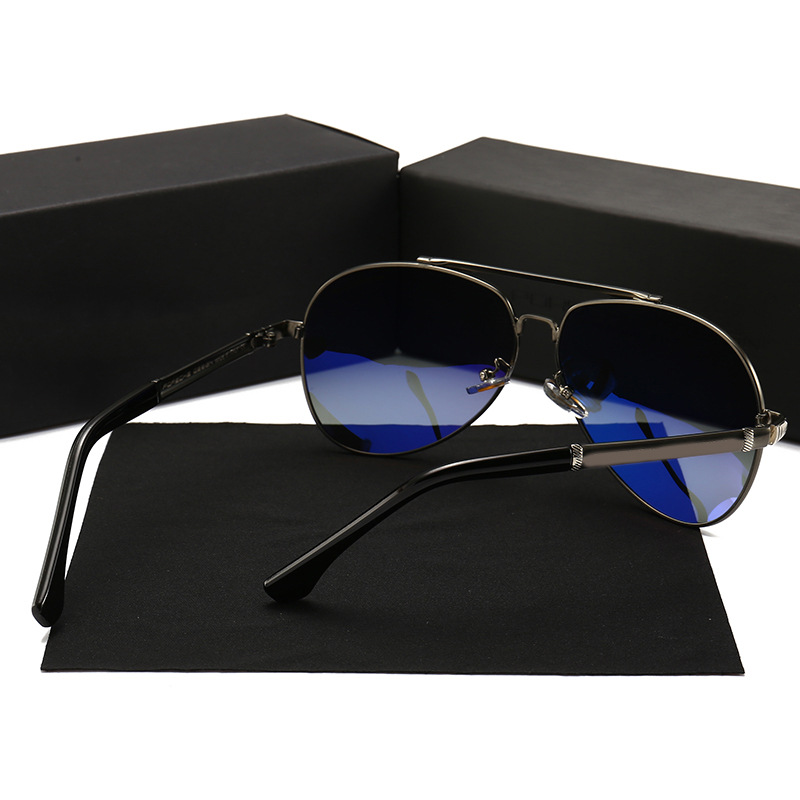 High Quality Men's Designer Polarized Sunglasses Famous Brands Luxury Metal Shades for Driving Black and Red Frame Colors Details and Specifications