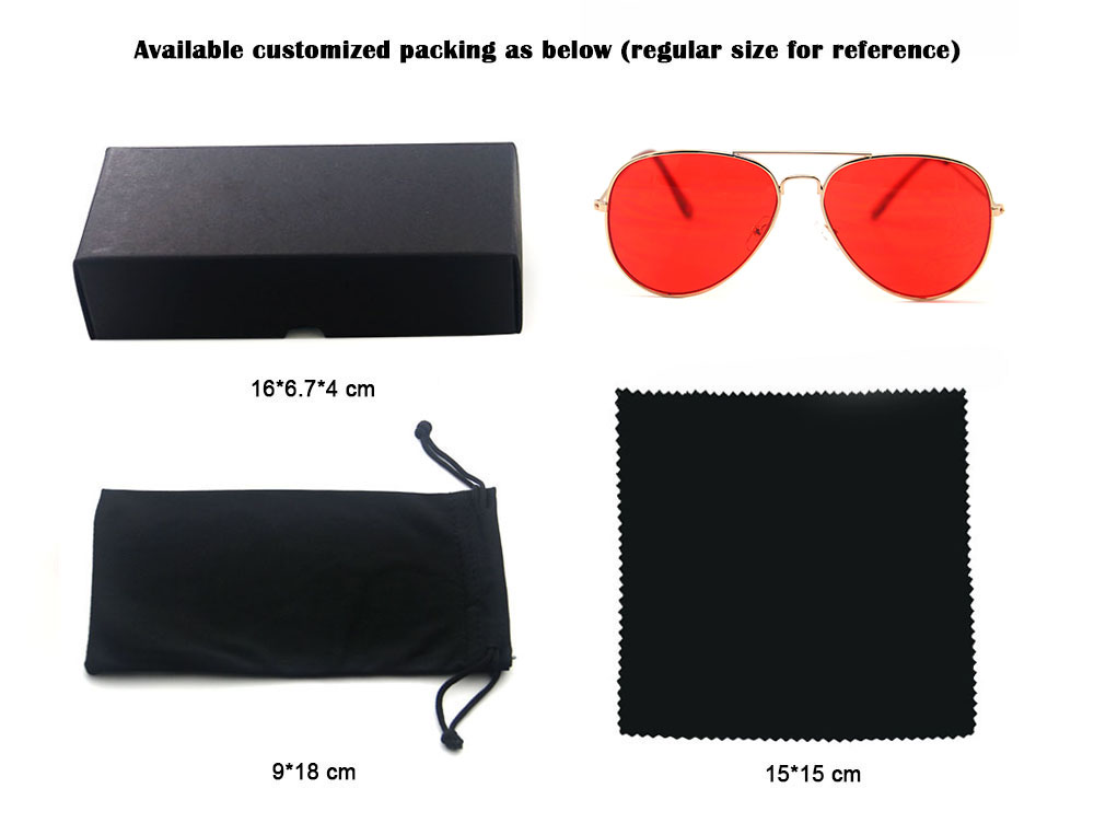 New Style Custom logo Promotion Fashion Double Bridge Color Lens Unisex Stainless Metal Frame Airman Sunglasses Details and Specifications