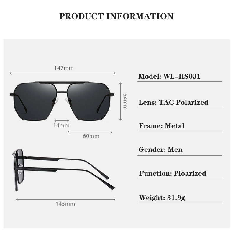 Hot Sale Polarized Sunglasses Fashion Lentes De Sol 2025 Men Women Anti Glare Sun Glasses Details and Specifications