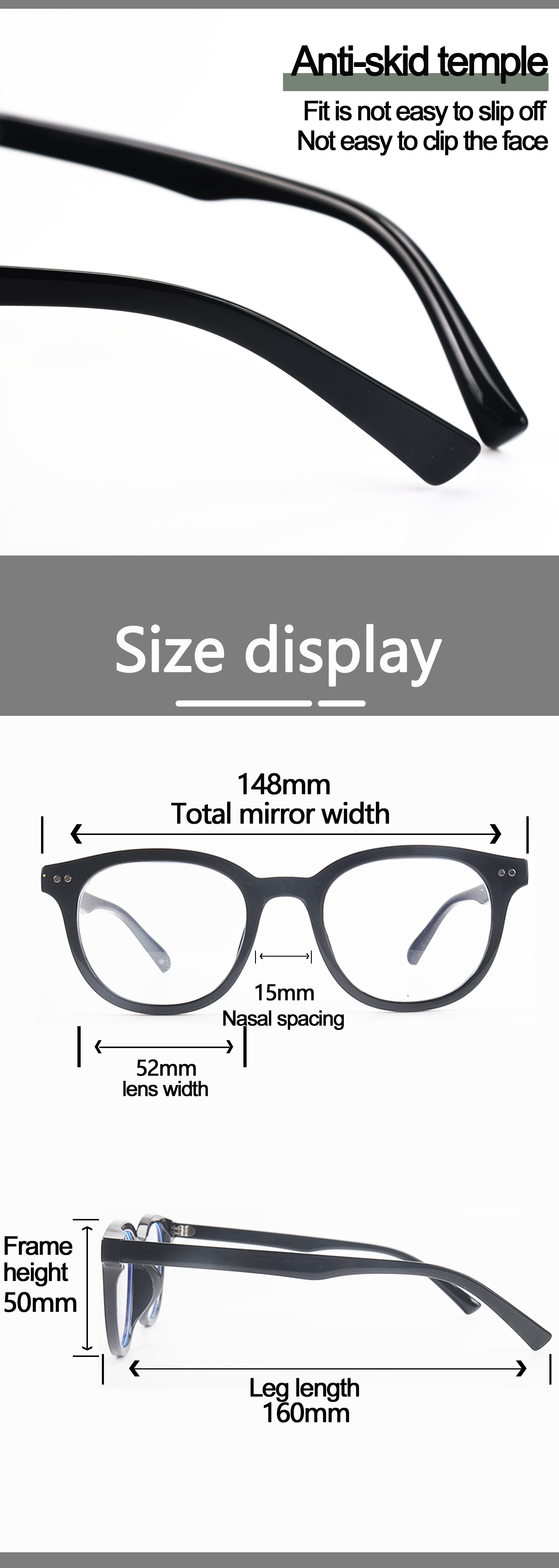 Blue Light & Radiation Blocking Optical Eyewear Clear Lens Anti-Blue & Anti-Radiation Glasses Details and Specifications