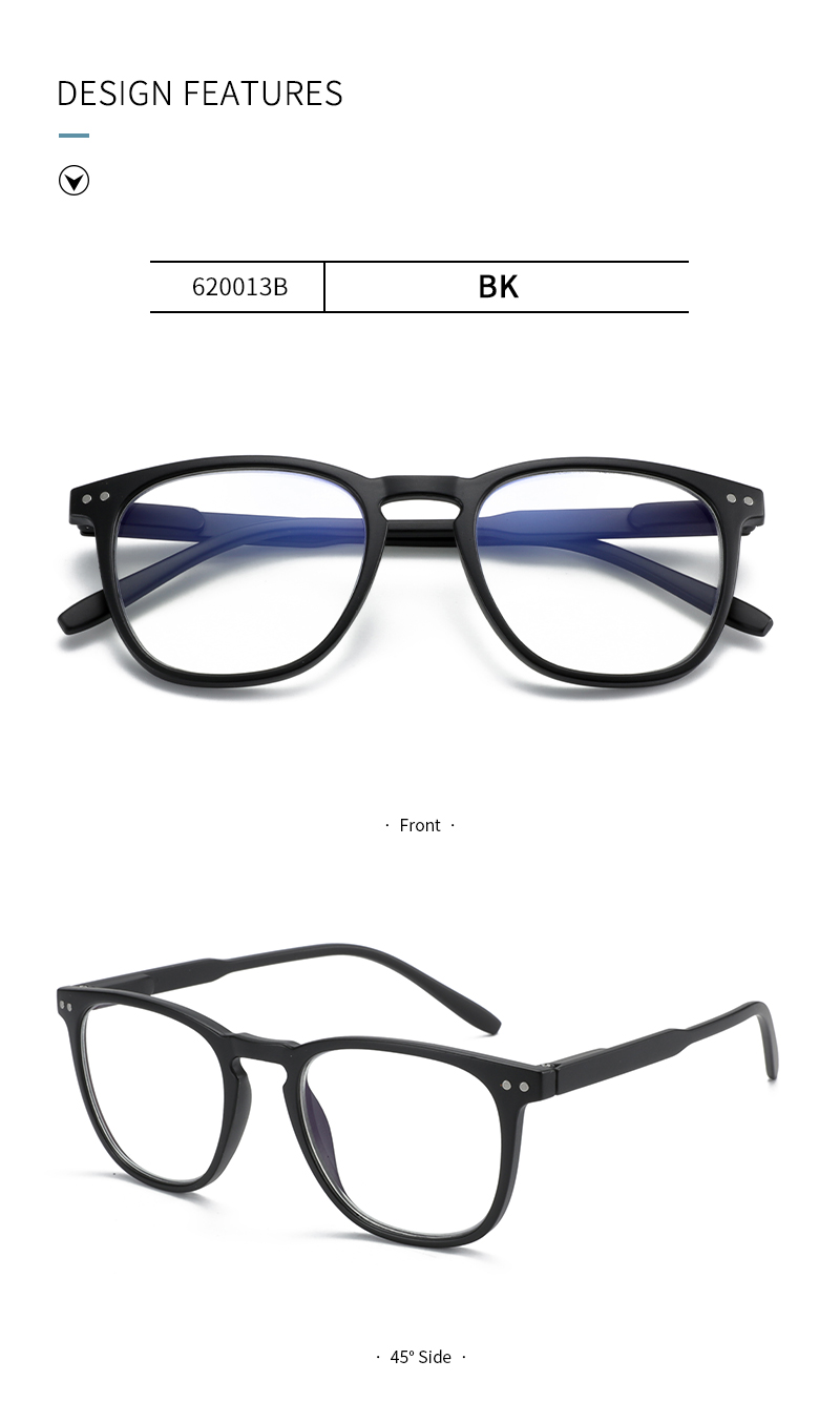 2025 Hot Retro Vintage Square Anti Blue Light Blocking Computer Readers Gaming Glasses Prescription Diopter 0 to 4.0 Men Woman Details and Specifications