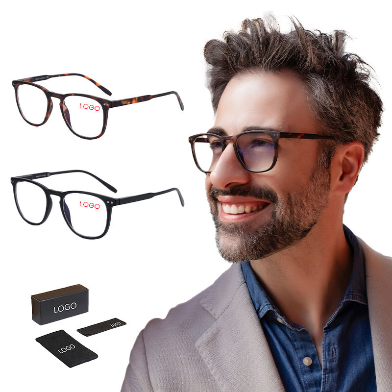 2025 Hot Retro Vintage Square Anti Blue Light Blocking Computer Readers Gaming Glasses Prescription Diopter 0 to 4.0 Men Woman Custom Eyewear