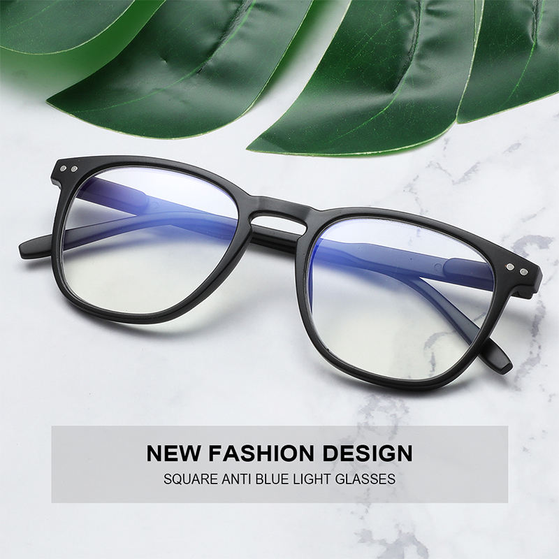 2025 Hot Retro Vintage Square Anti Blue Light Blocking Computer Readers Gaming Glasses Prescription Diopter 0 to 4.0 Men Woman Custom Eyewear