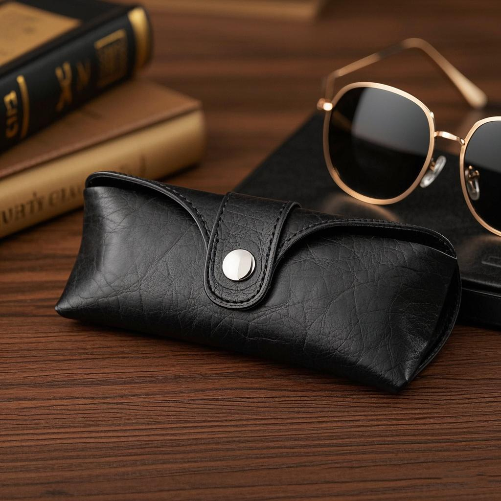Wholesale Custom Soft Portable Glasses Carrying Pouch Sunglasses Bag Bag Glasses Case Luxury Leather Custom Eyewear