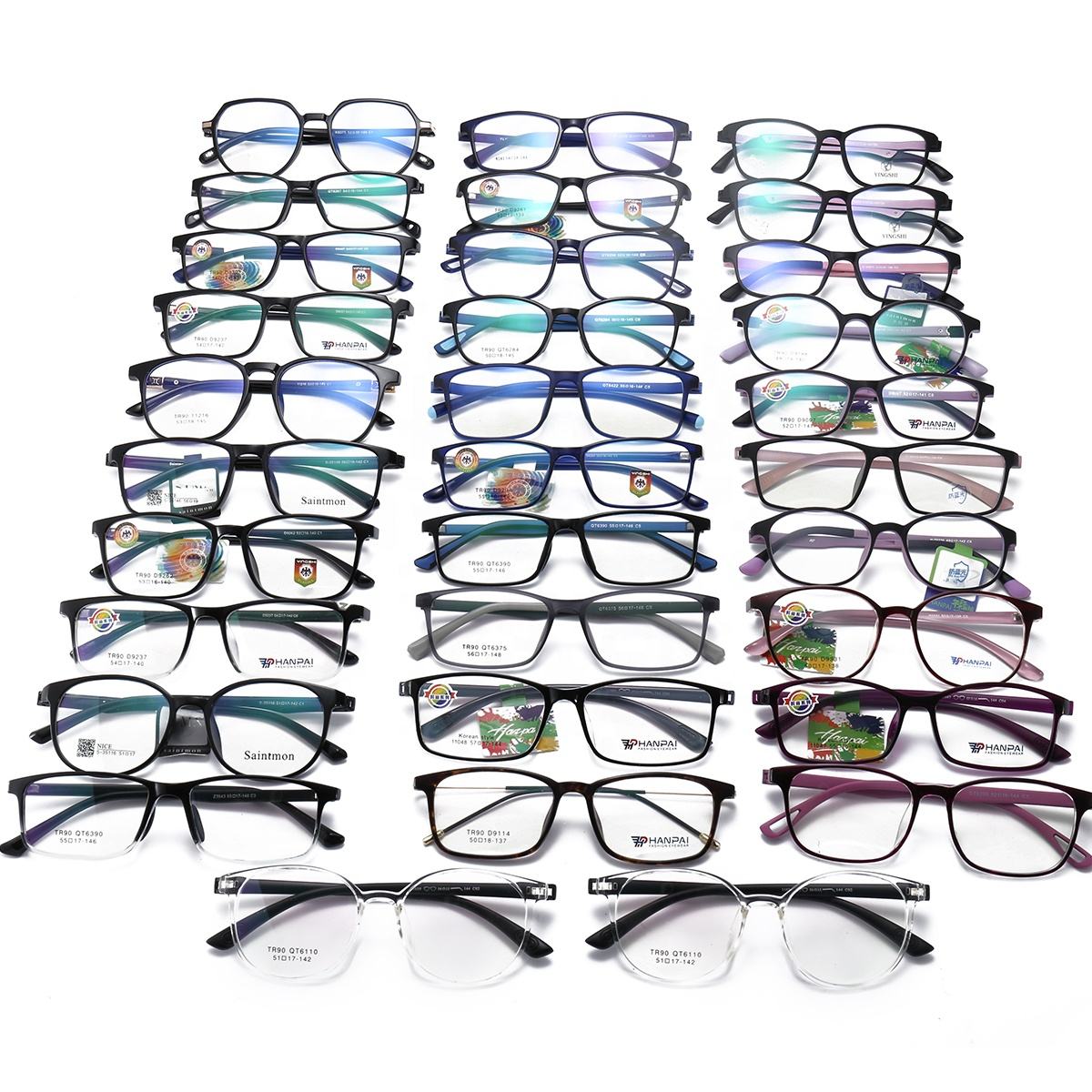 Wholesale Clearance TR90 Square Spectacle Plastic Optical Frames Cheap Eye Glasses Eyeglasses Frames Monturas Opticas Details and Specifications