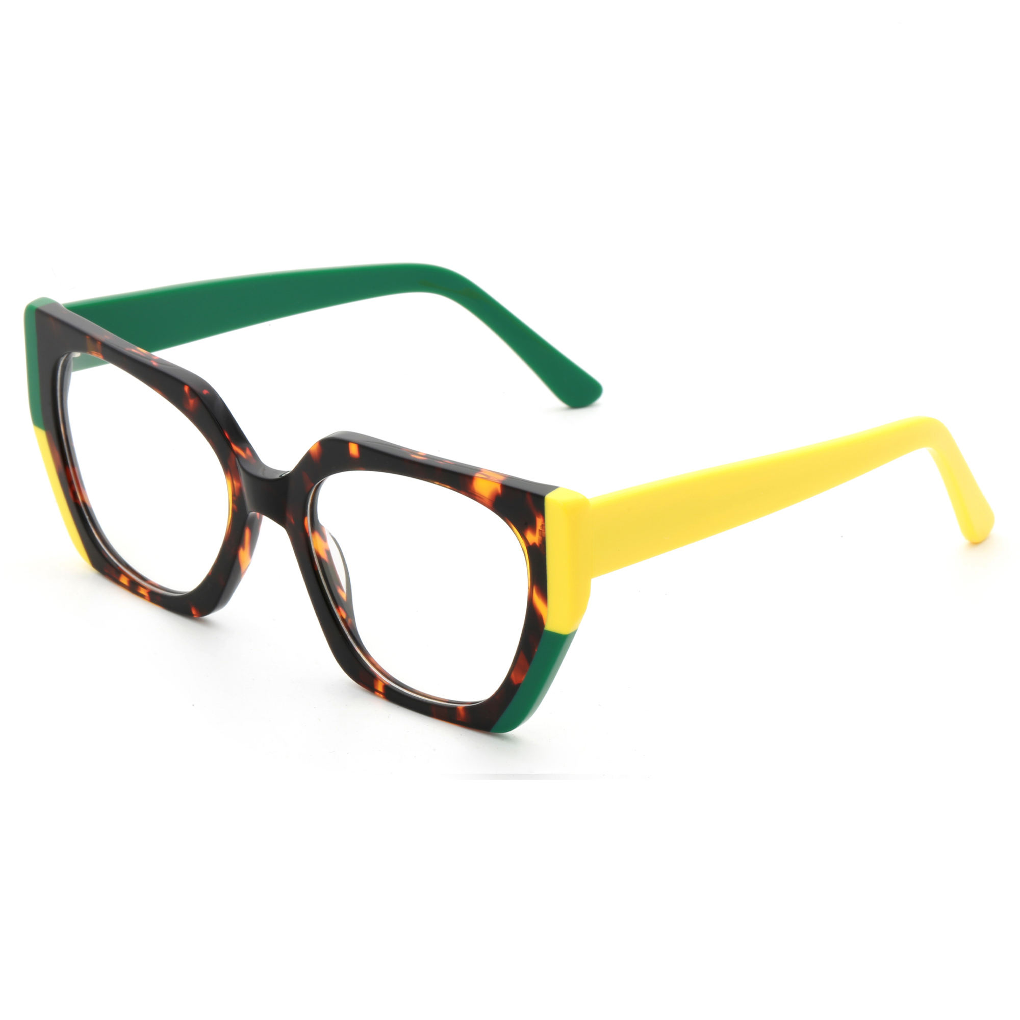 New High Quality Square Frame Acetate Optical Glasses for Men Women Fashion Colored Frame Custom Logo Wholesale Custom Eyewear