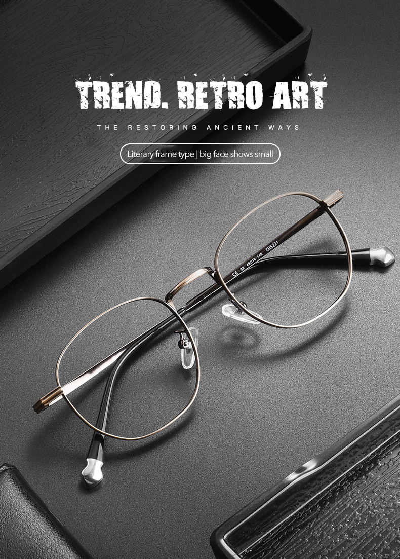 Ultra-thin Metal Optical Eyeglasses Vintage Classic Round Eyeglass Frames Women Men Alloy Material Lightweight Spectacle Frame Details and Specifications