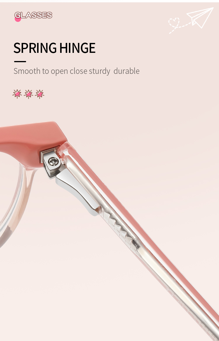 Cute Children Pupil Optical Oval Eyeglasses Plastic Full Frame Blue Light Blocking Custom Photochromic Design Glasses Details and Specifications