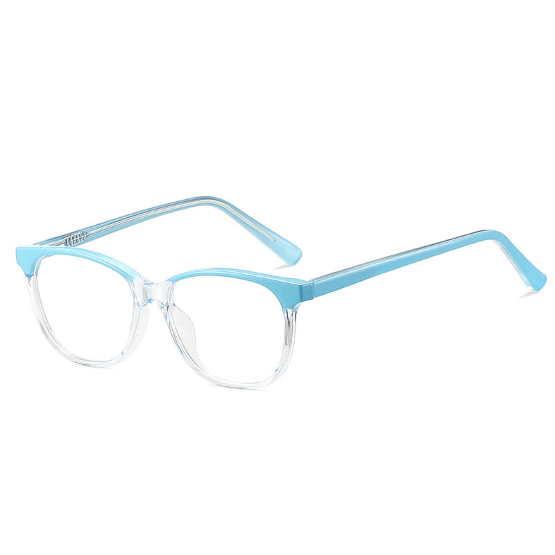 Cute Children Pupil Optical Oval Eyeglasses Plastic Full Frame Blue Light Blocking Custom Photochromic Design Glasses Custom Eyewear