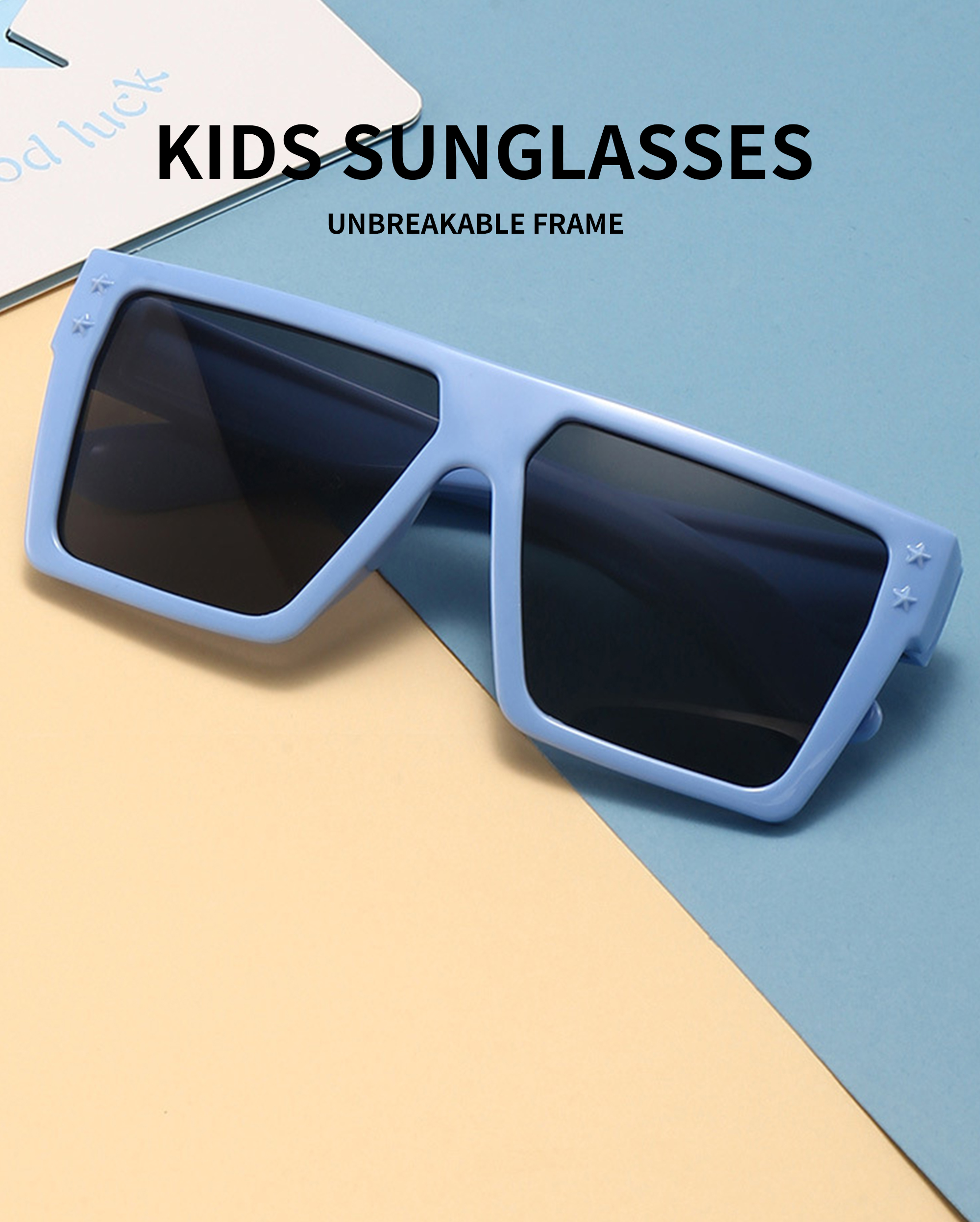 Hot Sale Popular Products Sunglasses Fashionable UV400 Vintage Square Frame Custom Colorful Sunglasses for Kids Details and Specifications