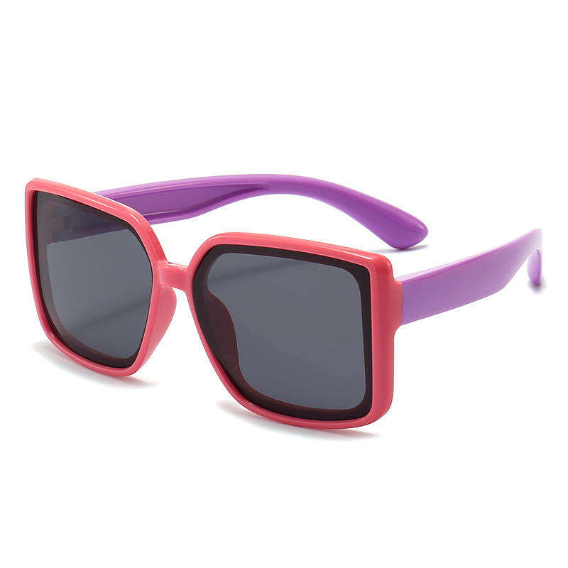 Hot Selling Girls Boys Big Frame Sunglasses Designer Customize Polarized Square Oversized Kids Sunglasses Custom Eyewear