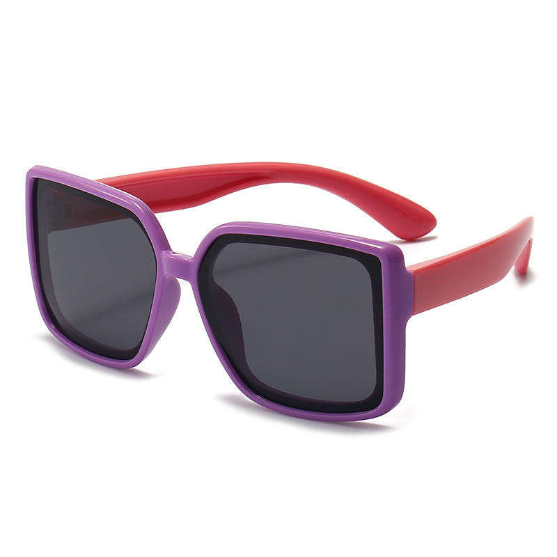 Hot Selling Girls Boys Big Frame Sunglasses Designer Customize Polarized Square Oversized Kids Sunglasses Custom Eyewear