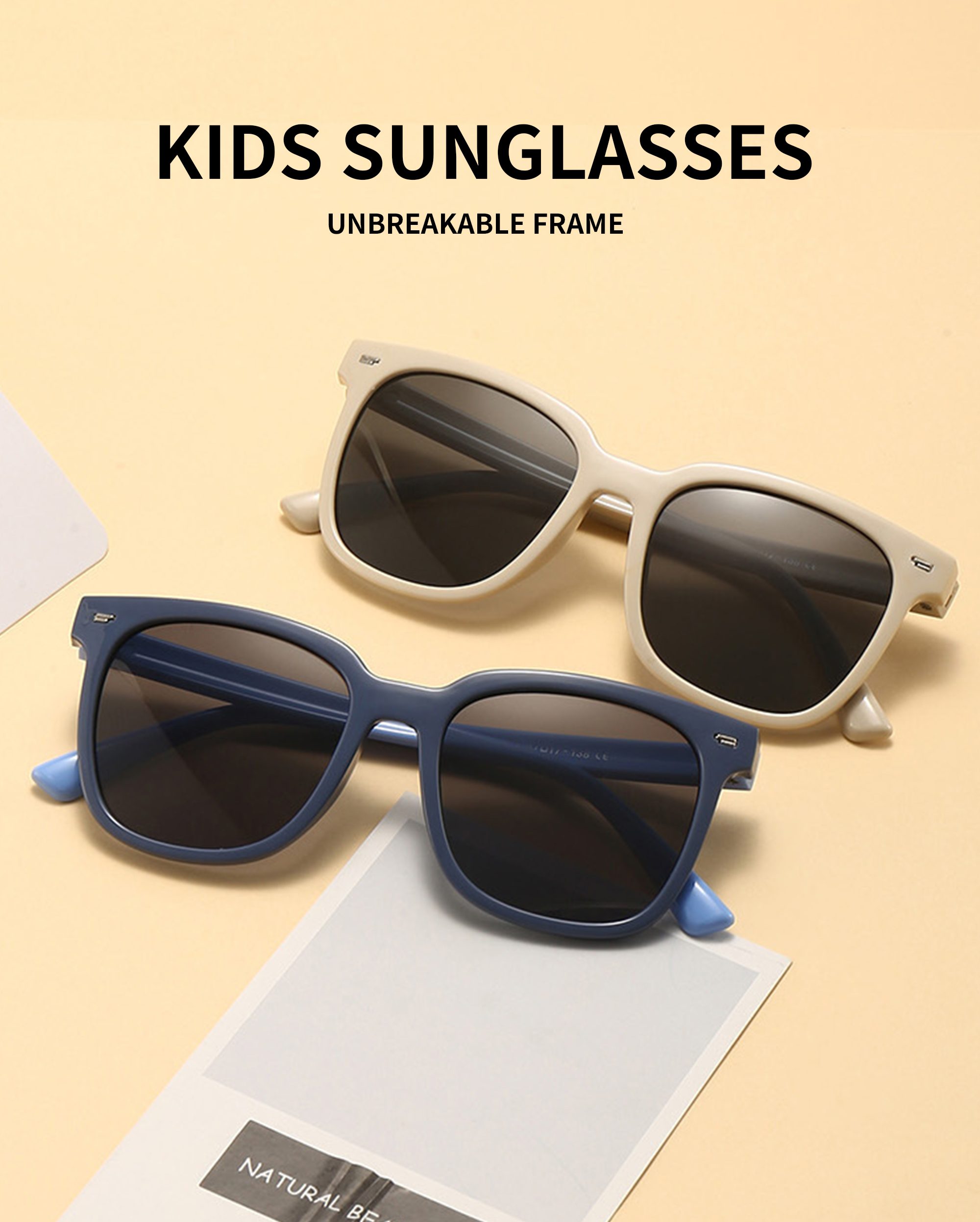 2025 Custom Logo TPEE TAC Classic Sun Glasses Square Traveling Baby Children's Trendy Sunglasses Details and Specifications