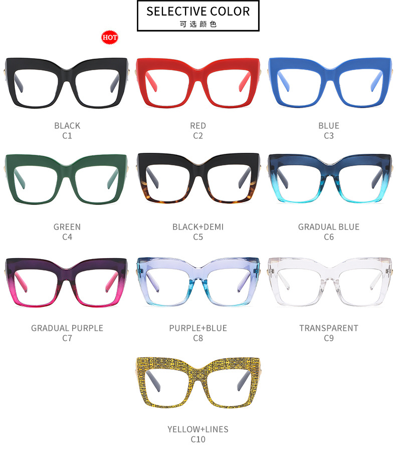 2025 Trends High Quality Plastic Eye Glasses Frames Spectacles Luxury Eyewear Eyeglasses Optical Frames for Women Details and Specifications