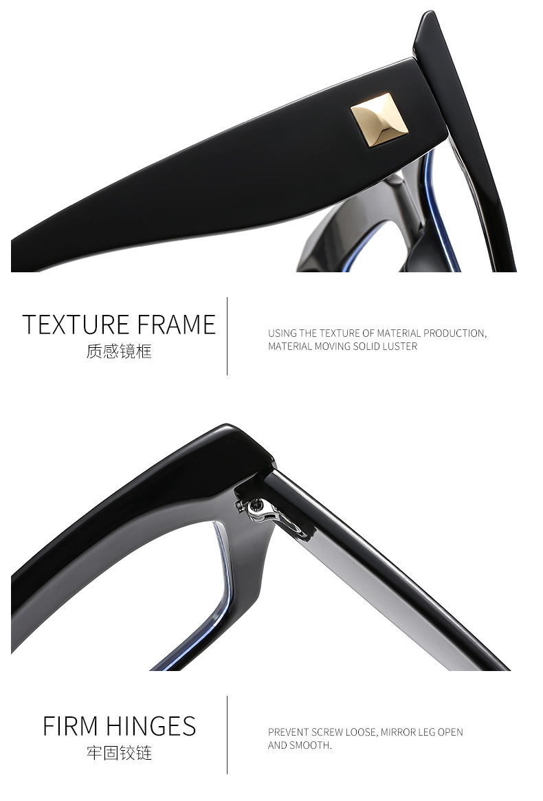 2025 Trends High Quality Plastic Eye Glasses Frames Spectacles Luxury Eyewear Eyeglasses Optical Frames for Women Details and Specifications