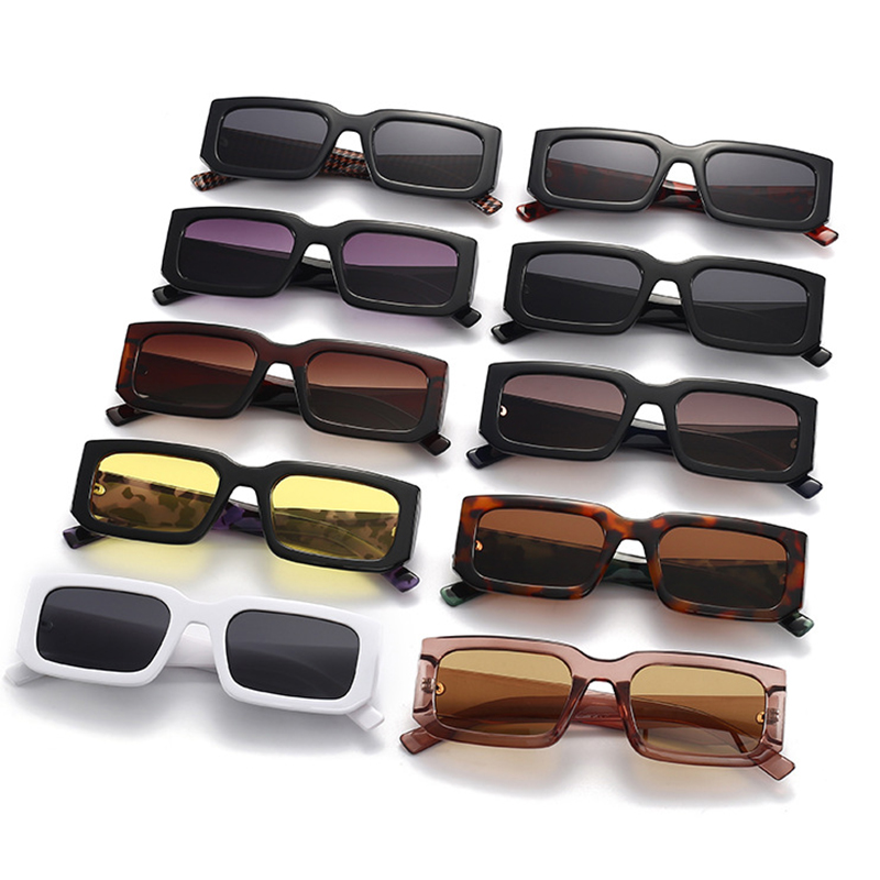 Men'S Uv400 Retro Men Vintage Black Lens Sun Glasses Men Black Rectangle Shades 2025 Fashion Sunglasses Details and Specifications