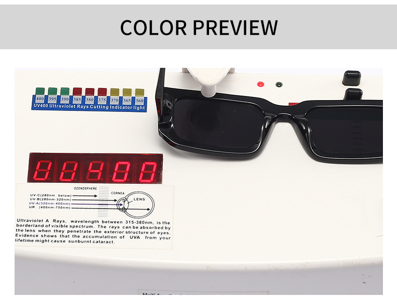 Men'S Uv400 Retro Men Vintage Black Lens Sun Glasses Men Black Rectangle Shades 2025 Fashion Sunglasses Details and Specifications