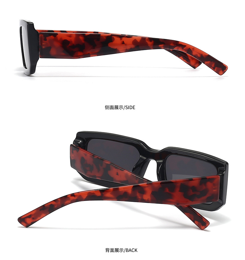 Men'S Uv400 Retro Men Vintage Black Lens Sun Glasses Men Black Rectangle Shades 2025 Fashion Sunglasses Details and Specifications