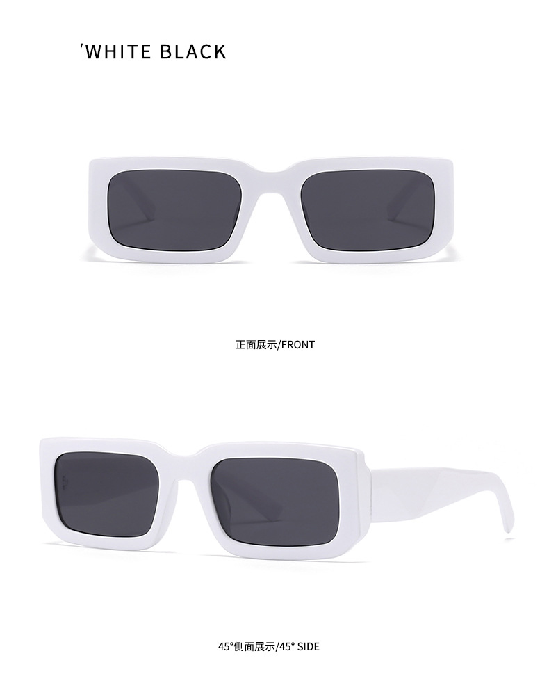 Men'S Uv400 Retro Men Vintage Black Lens Sun Glasses Men Black Rectangle Shades 2025 Fashion Sunglasses Details and Specifications
