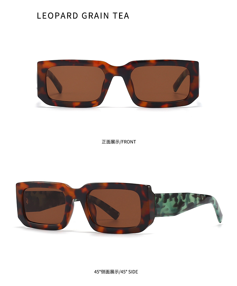 Men'S Uv400 Retro Men Vintage Black Lens Sun Glasses Men Black Rectangle Shades 2025 Fashion Sunglasses Details and Specifications