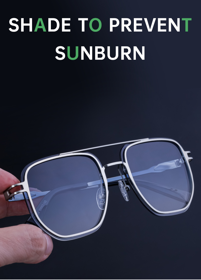 Partagas Wholesale Fashion Trendy Designer Metal Square Frame Double Bridge UV400 Shades Sun Glasses Sunglasses for Men Details and Specifications