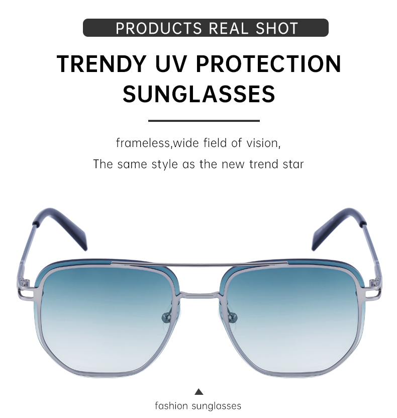 Partagas Wholesale Fashion Trendy Designer Metal Square Frame Double Bridge UV400 Shades Sun Glasses Sunglasses for Men Details and Specifications