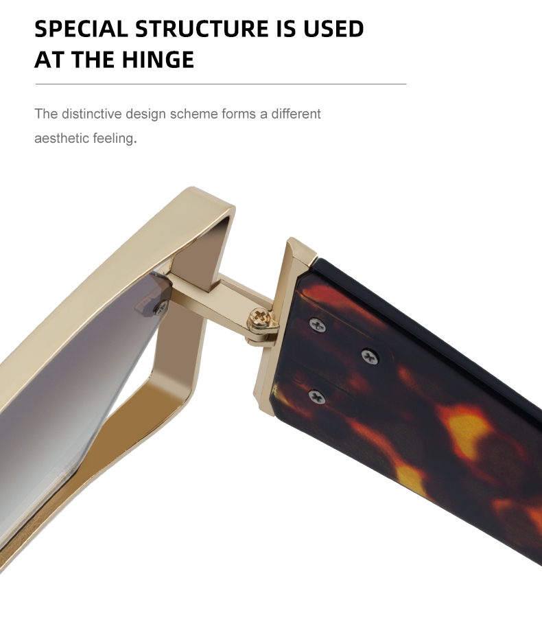 Custom Logo Rectangle Metal Frame Polygonal Lens UV400 Shades Sun Glasses Sunglasses for Women Men Details and Specifications