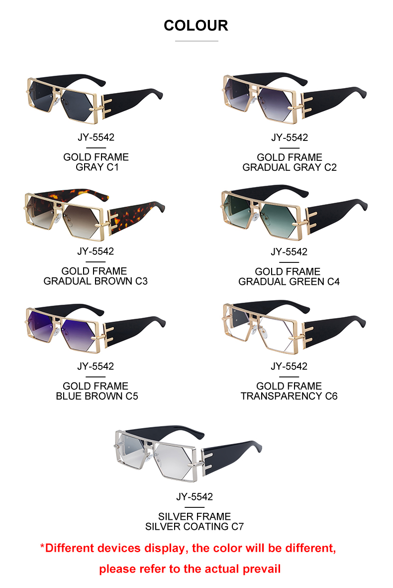 Custom Logo Rectangle Metal Frame Polygonal Lens UV400 Shades Sun Glasses Sunglasses for Women Men Details and Specifications