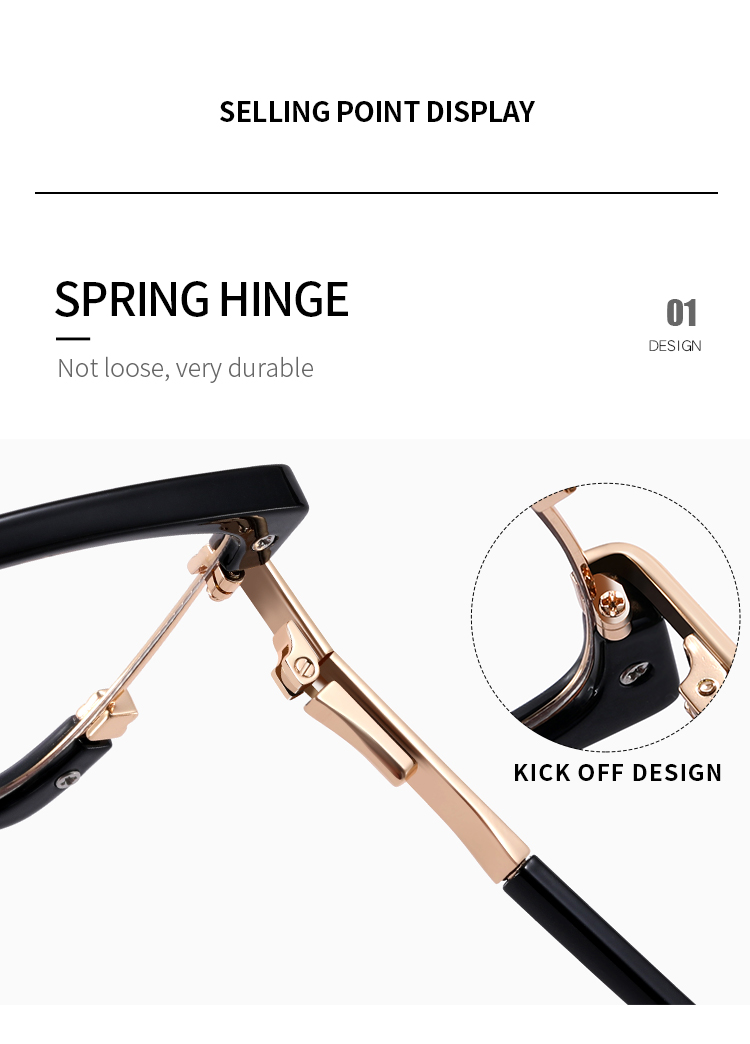 2025 New Women TR90+Metal Square Eyeglasses Frame Optical Anti-Blue Light Glasses Eyewear Colorful Fashionable Design Details and Specifications