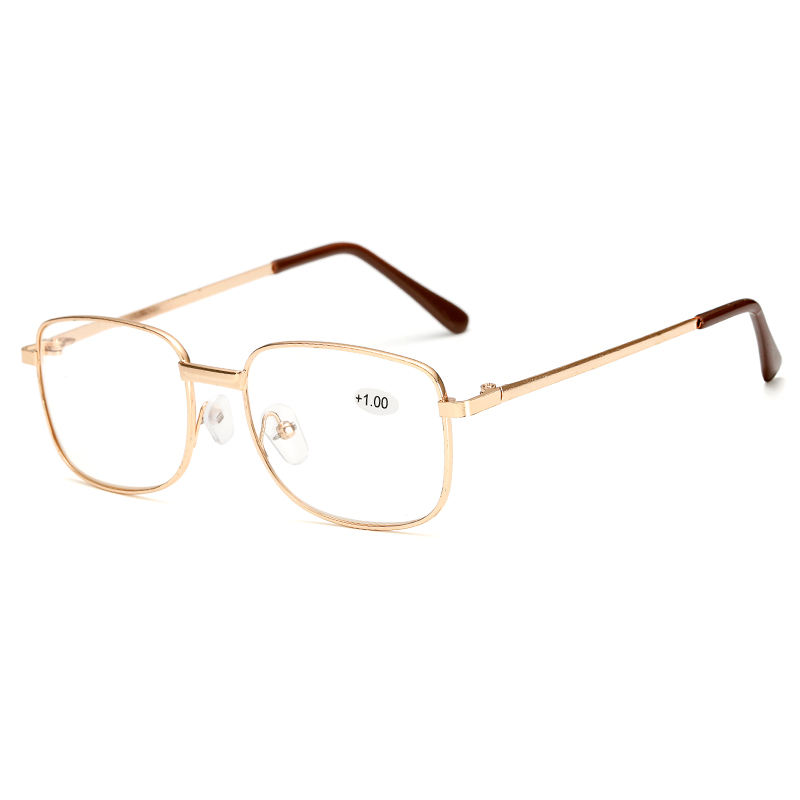 Fashion Wholesale Metal Spring Hinged Full Frame Readers Alloy Reading Glasses Custom Eyewear