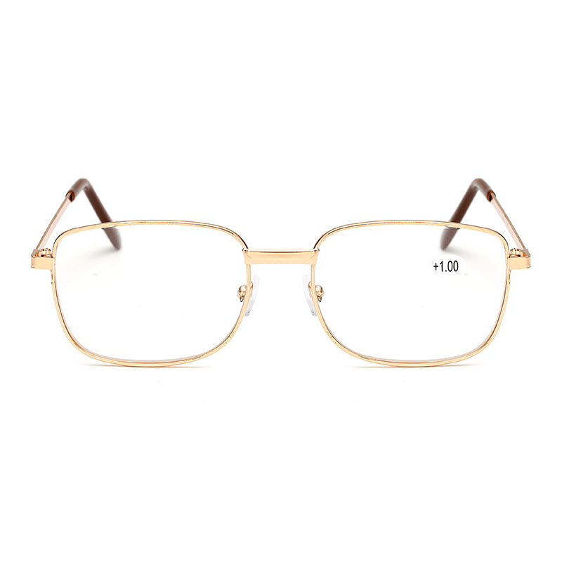 Fashion Wholesale Metal Spring Hinged Full Frame Readers Alloy Reading Glasses Custom Eyewear