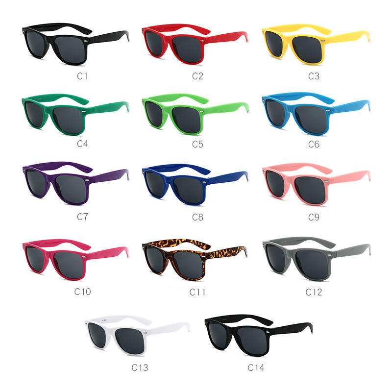 Wholesale Bulk Promotional Men Women Pc Frame Pc Lens Customer Custom Print logo Shades Sun Glasses Custom Sunglasses with logo Custom Eyewear