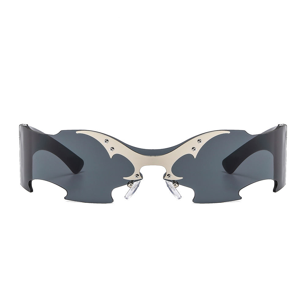 2025 New Rimless Party Sunglasses for Men and Women Personality Glasses One Metal Decorative Glasseso Custom Eyewear