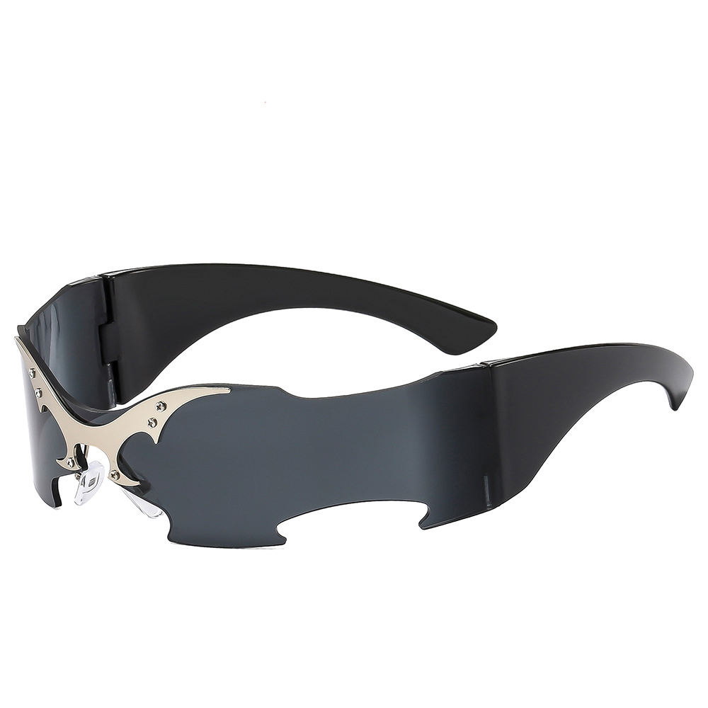 2025 New Rimless Party Sunglasses for Men and Women Personality Glasses One Metal Decorative Glasseso Custom Eyewear