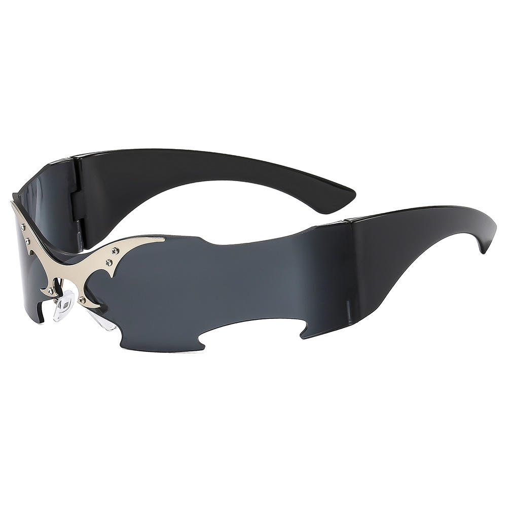 2025 New Rimless Party Sunglasses for Men and Women Personality Glasses One Metal Decorative Glasseso Custom Eyewear