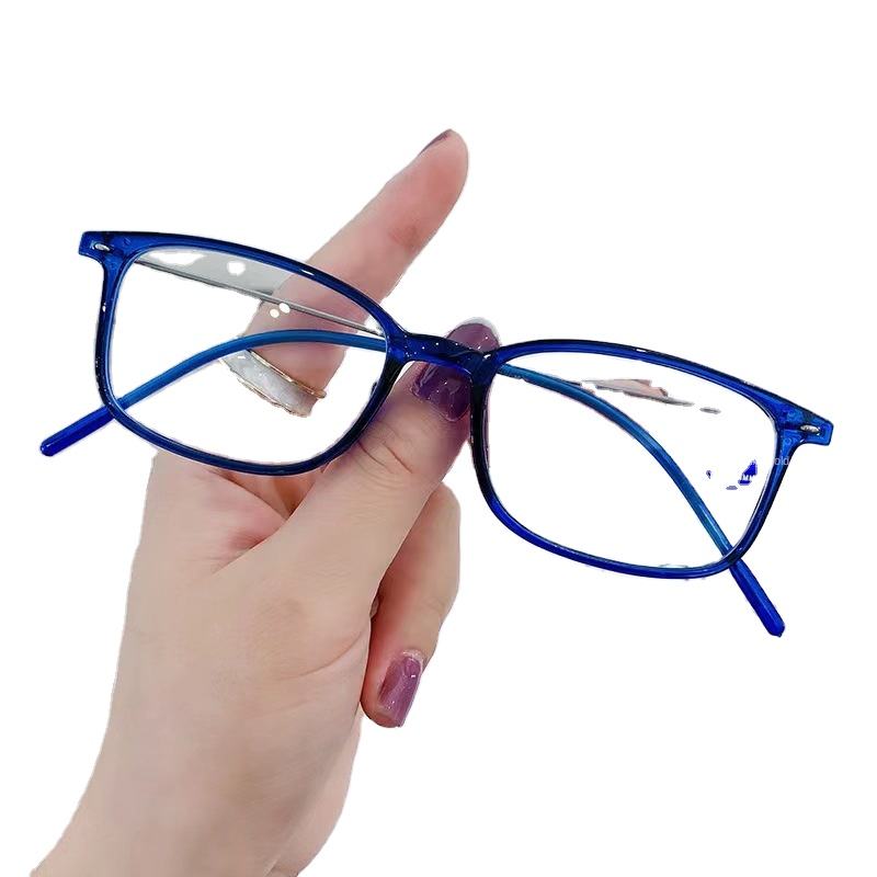New Style Slim Full Frame Square Plastic Reading Glasses Ultra Light HD Anti Blue Light Fashion Readers Custom Eyewear