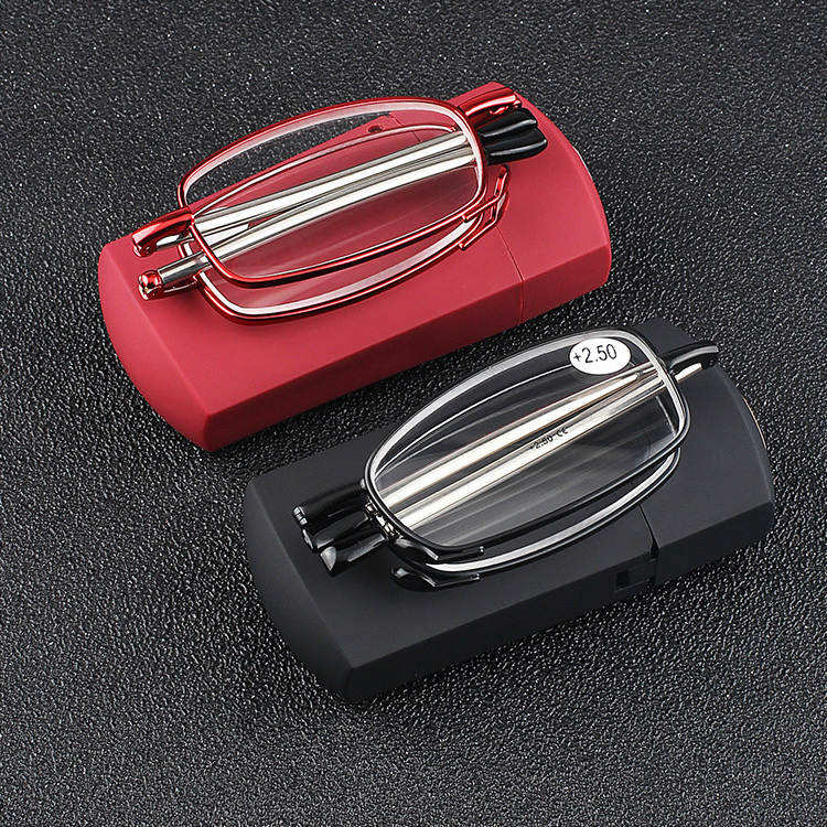 Folding Reading Glasses High Quality Anti Blue Light Portable Metal Reading Glasses Custom Eyewear