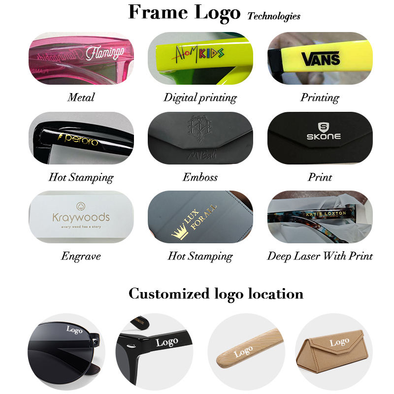 Square Polarized Plastic Sunglasses Men Classic square Frame Custom logo Sunglasses for Outdoor Custom Eyewear
