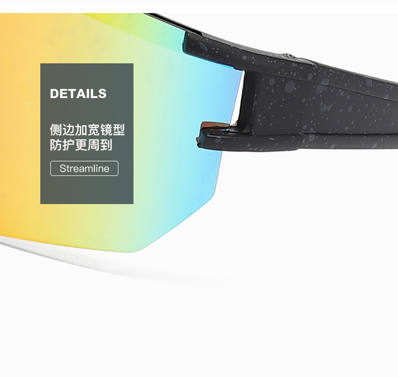 Windproof Cycling Glasses - Stylish Outdoor Sports Sunglasses / $1.86 per pair (Wholesale Price) Details and Specifications