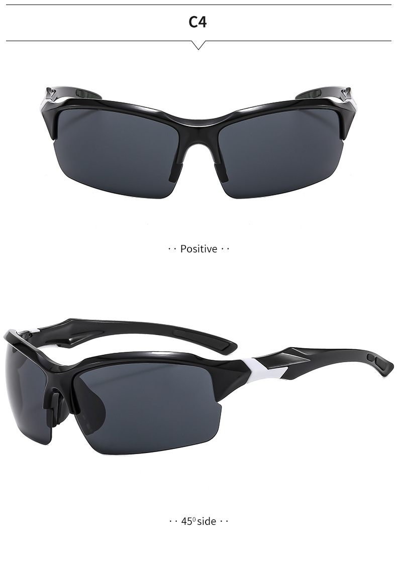 Trendy Sports Sunglasses - UV Protection for Driving and Running / $0.93 per pair (Wholesale Price) Details and Specifications