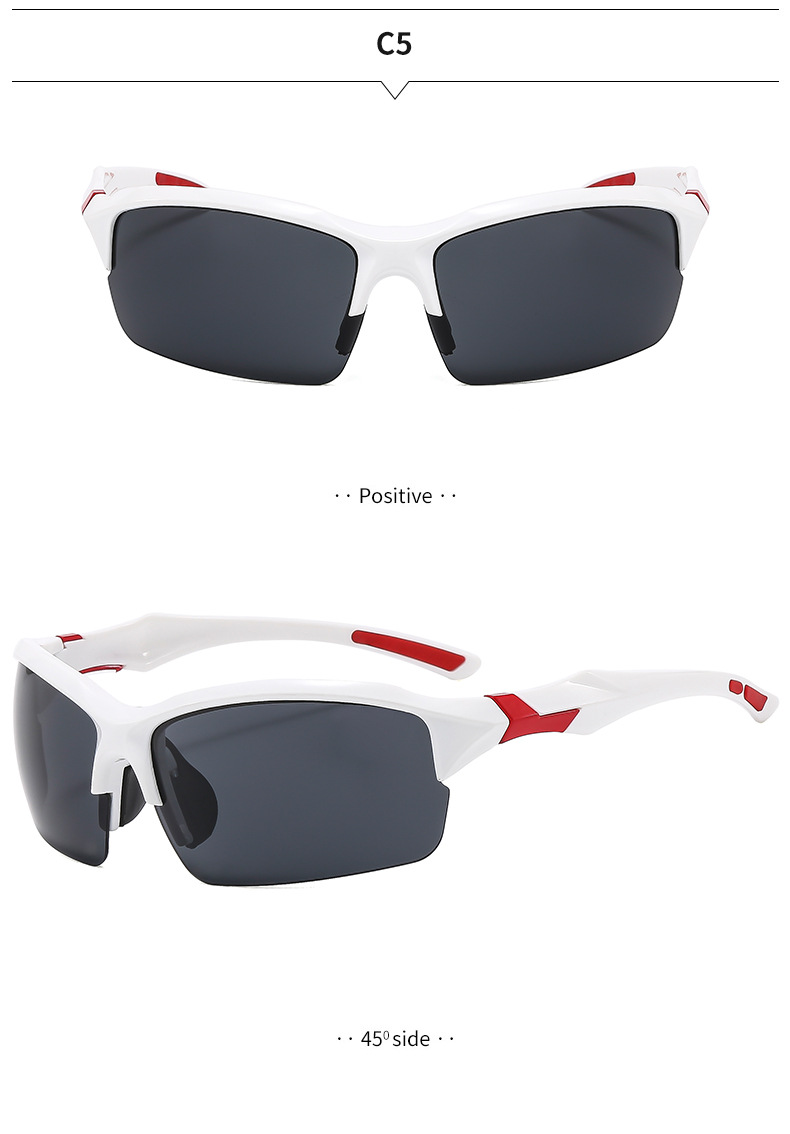 Trendy Sports Sunglasses - UV Protection for Driving and Running / $0.93 per pair (Wholesale Price) Details and Specifications