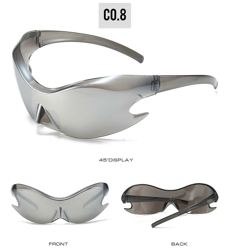 Neon Glow Biking Sunglasses with Hip Hop Style / $1.55 per pair (Wholesale Price) Details and Specifications