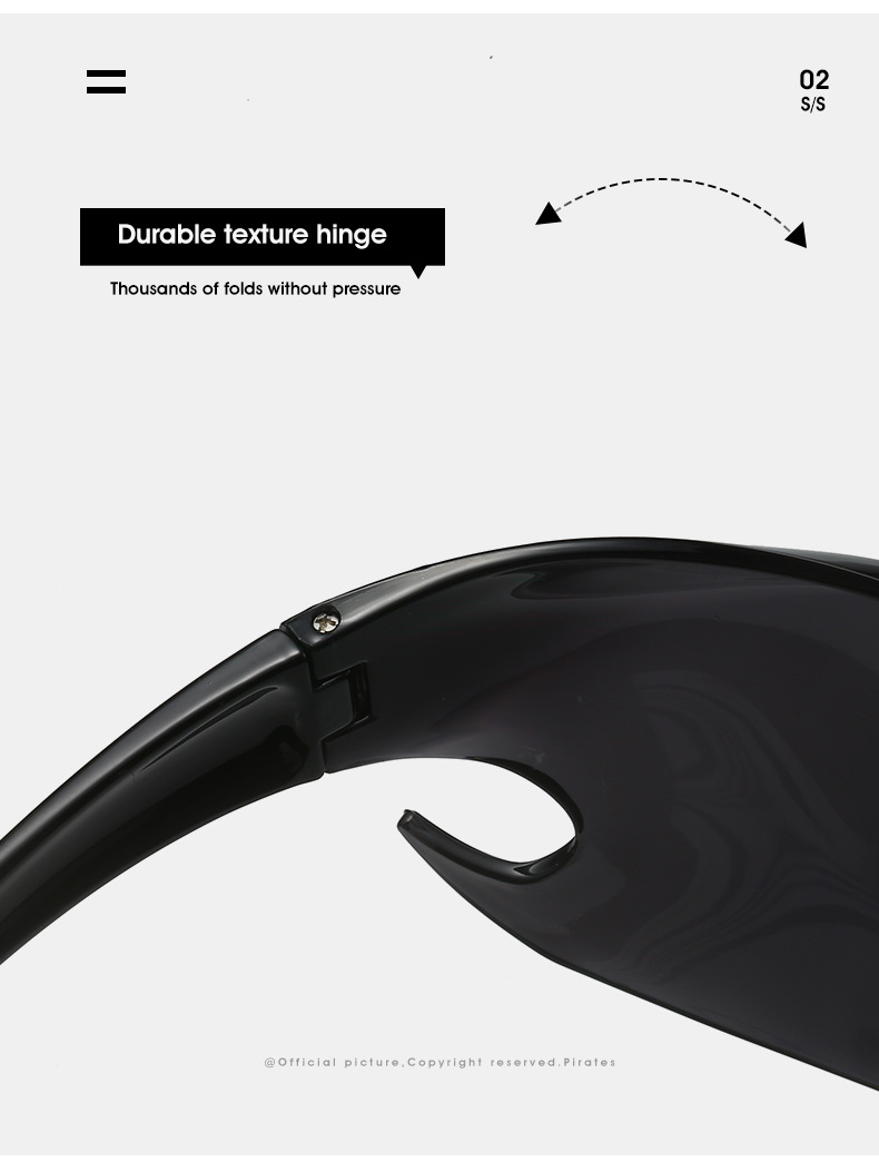 Neon Glow Biking Sunglasses with Hip Hop Style / $1.55 per pair (Wholesale Price) Details and Specifications